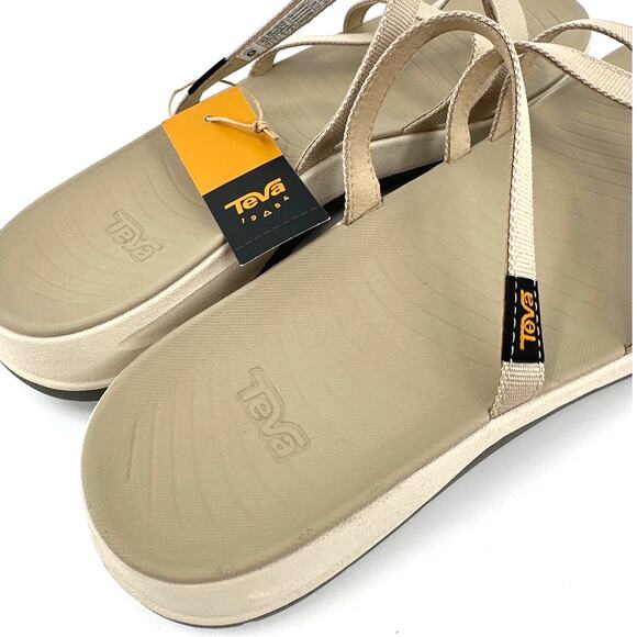 Teva Women's White Pepper Tirra Traveler Flip Flop Sandals Size 11 - Picture 6 of 9